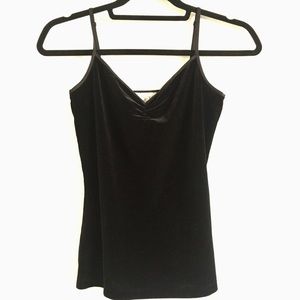 NWOT Black Velvet Top